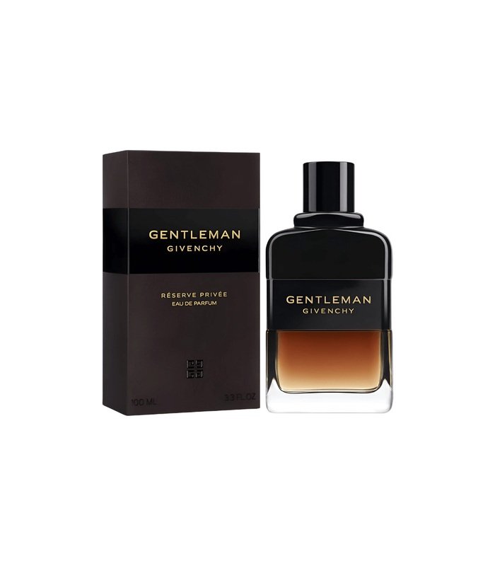 Givenchy Gentleman Réserve Privée Eau de Parfum — bottle and box | جيفنشي جنتلمان ريزيرف بريفيه أو دو برفان — الزجاجة والعبوة